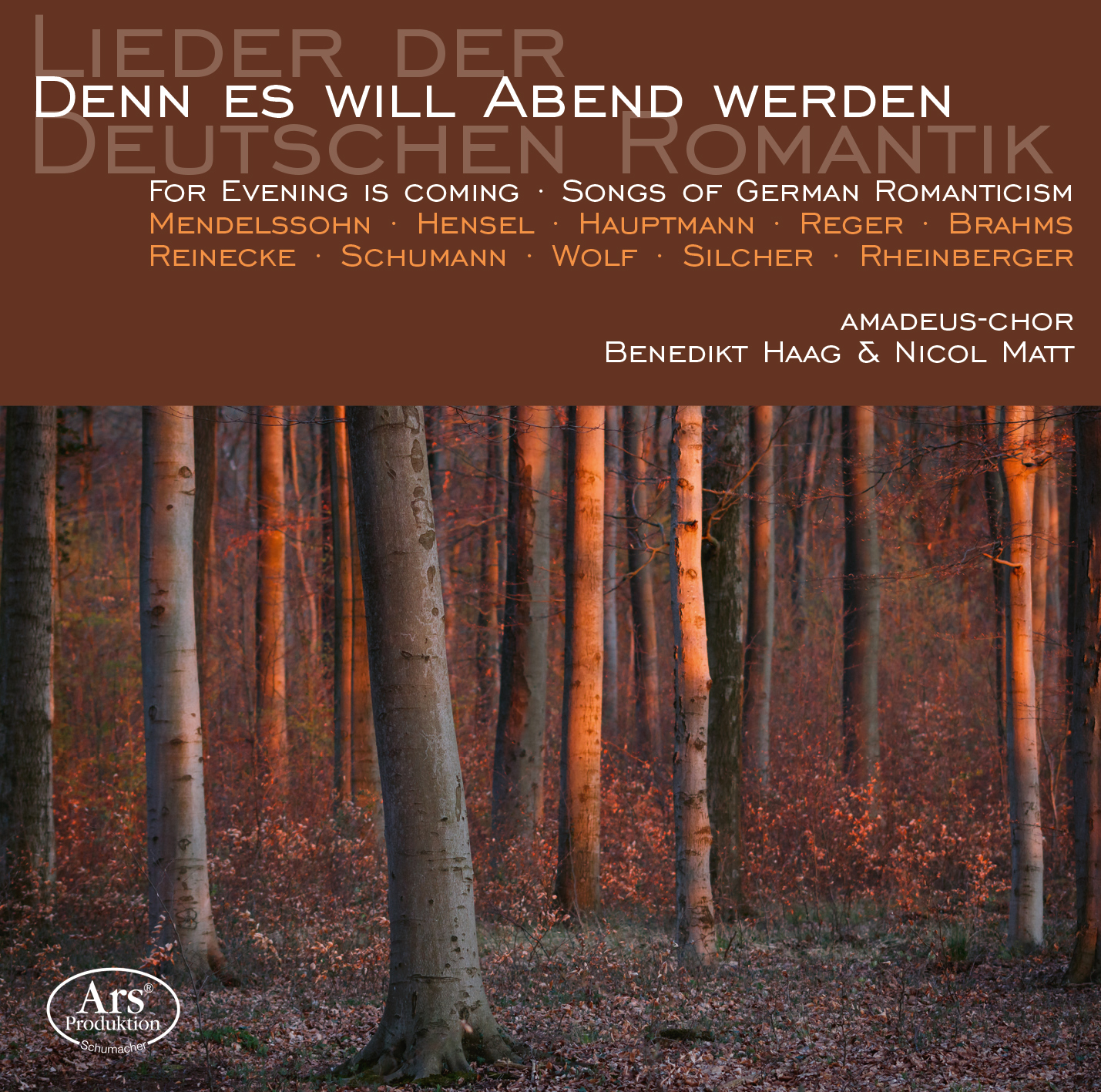 CD-Cover "Denn es will Abend werden"